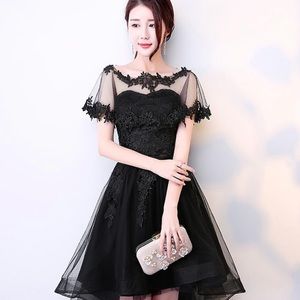 NWOT Black High low special occasion dress